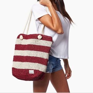 Krochet Kids intl. Shoreline Striped Tote Bag NWT